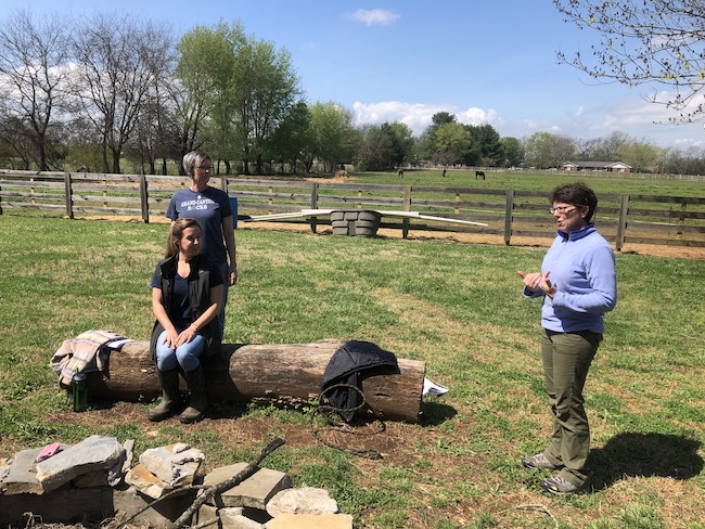 Joyce Dierschke Instructing Private Outdoor Animal Reiki Class at JourneyPure